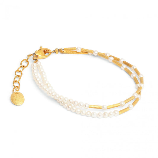 Clea 2 bracelet Freshwater Pearl-Jewelry-Bernd Wolf-Sorrel Sky Gallery