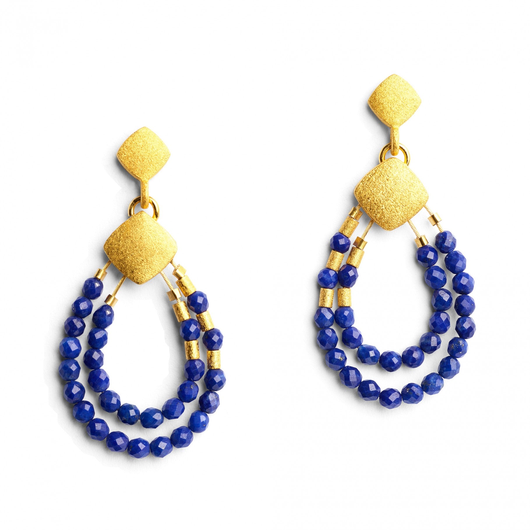 Climini Earrings Lapis-Jewelry-Bernd Wolf-Sorrel Sky Gallery
