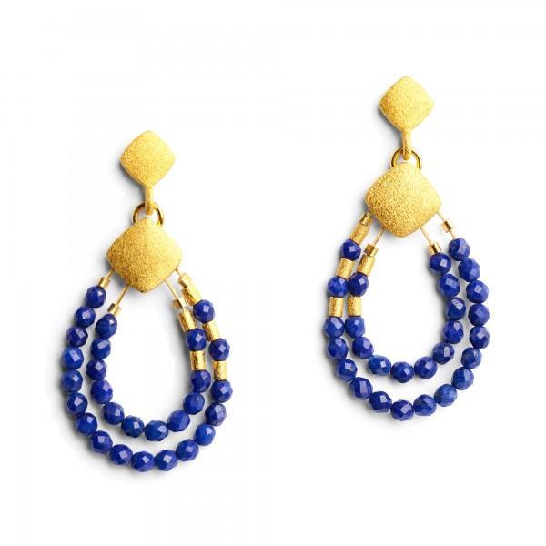 Climini Lapis Earrings-Jewelry-Bernd Wolf-Sorrel Sky Gallery