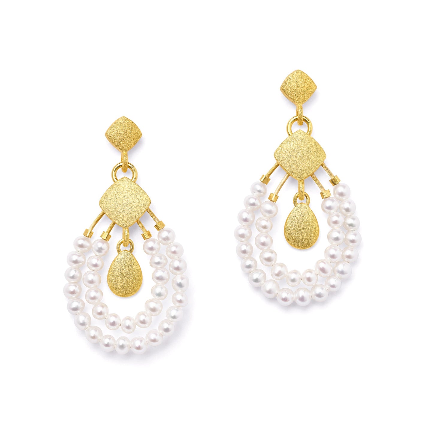 Clindro Freshwater Pearl Earrings-Jewelry-Bernd Wolf-Sorrel Sky Gallery