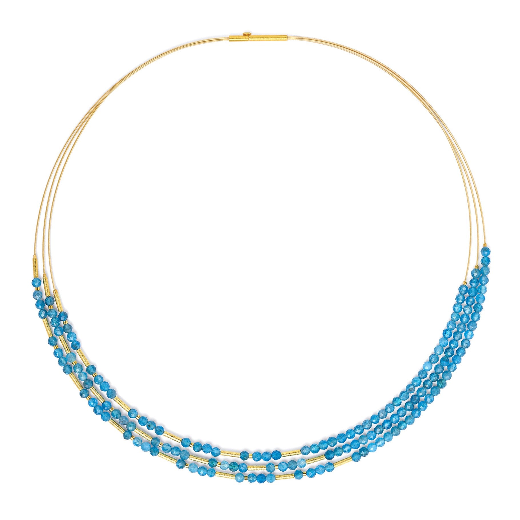 Clini necklace Apatite-Jewelry-Bernd Wolf-Sorrel Sky Gallery