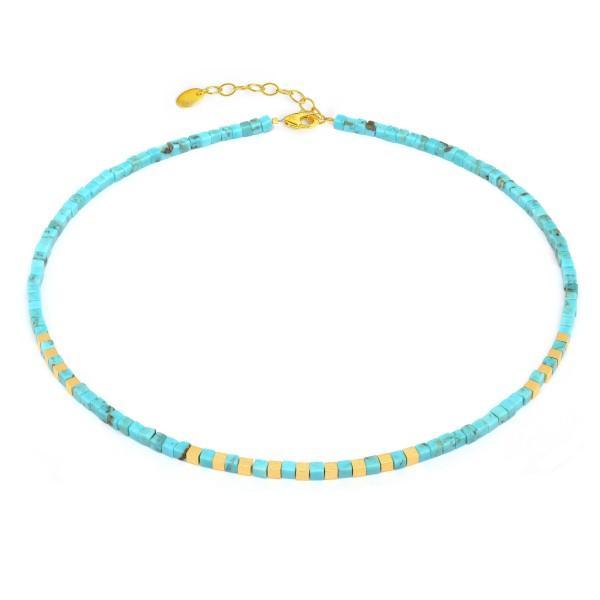 Cubis Turquoise Necklace-Jewelry-Bernd Wolf-Sorrel Sky Gallery