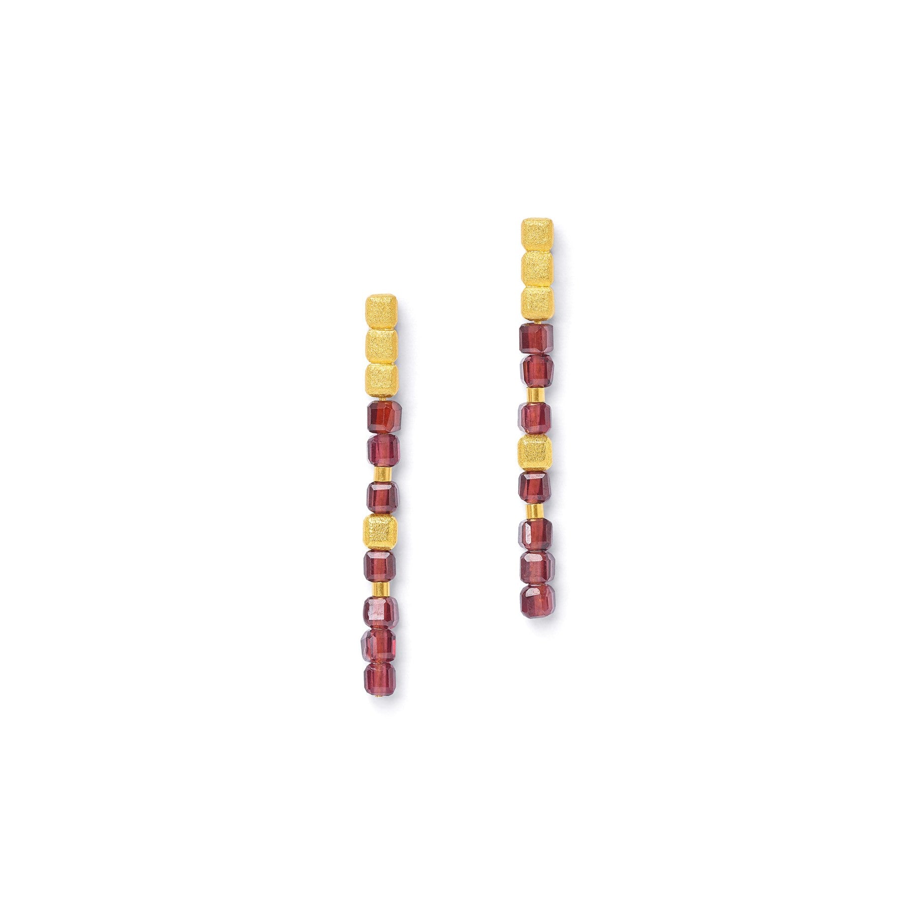 Cuseni Earrings Garnet-Jewelry-Bernd Wolf-Sorrel Sky Gallery