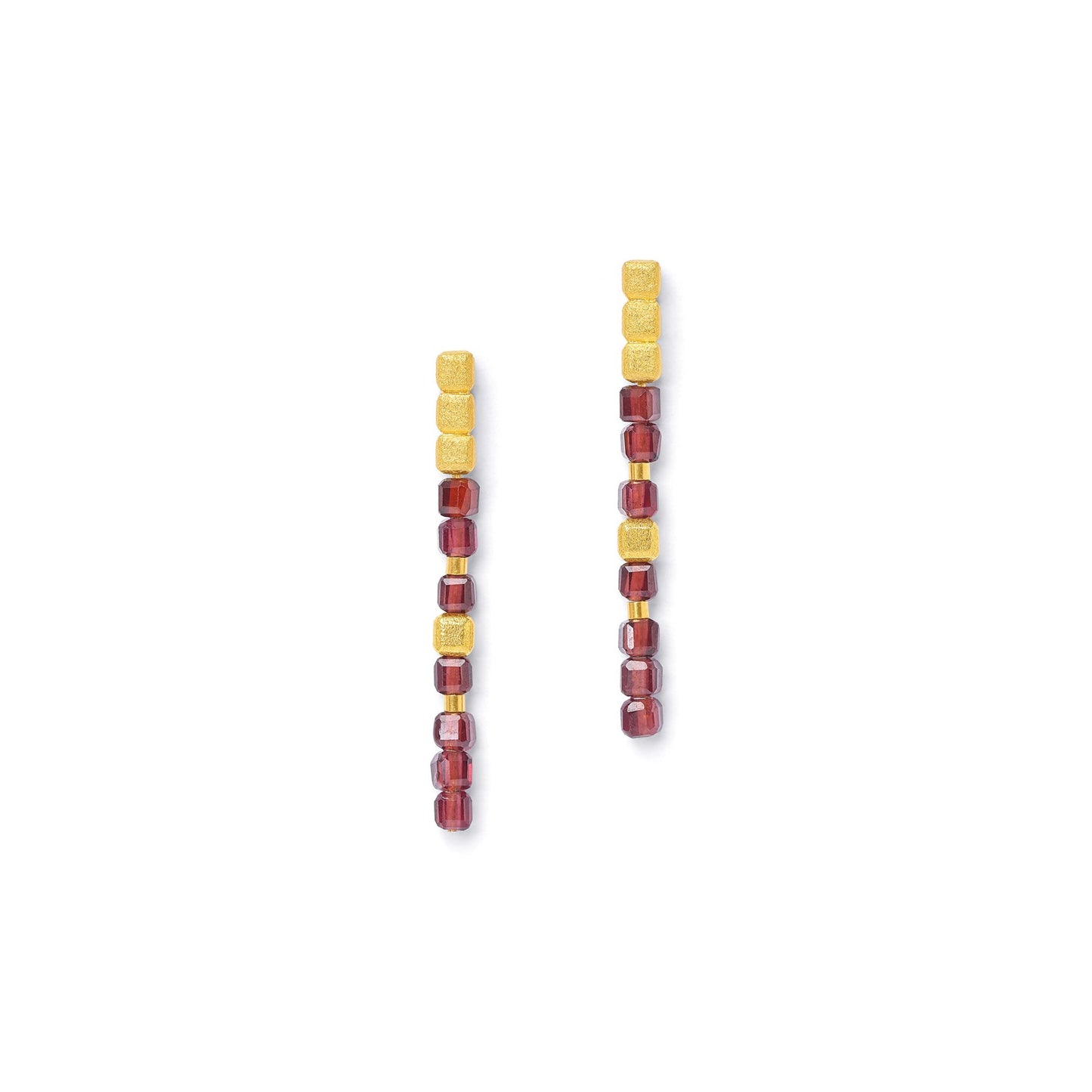 Cuseni Earrings Garnet-Jewelry-Bernd Wolf-Sorrel Sky Gallery