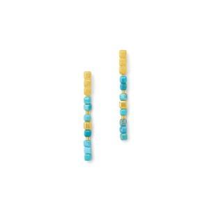 Cuseni Turquoise Earrings-Jewelry-Bernd Wolf-Sorrel Sky Gallery