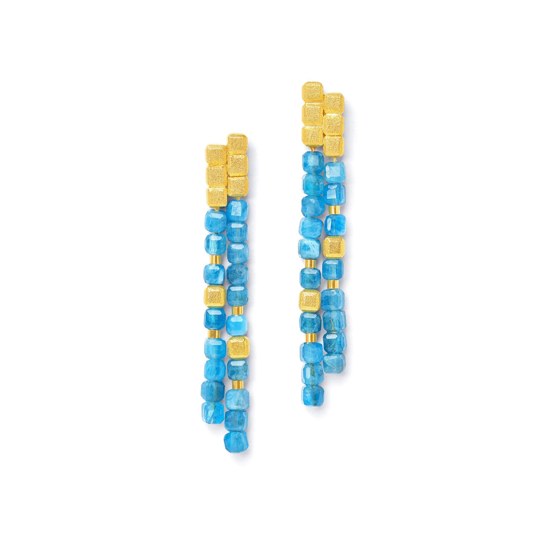 Cusenia Earrings Apatite-Jewelry-Bernd Wolf-Sorrel Sky Gallery
