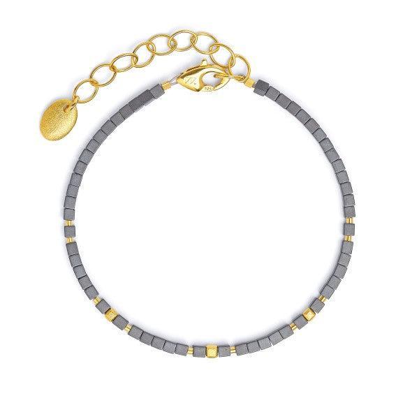 Cusenias Hematite Bracelet-Jewelry-Bernd Wolf-Sorrel Sky Gallery