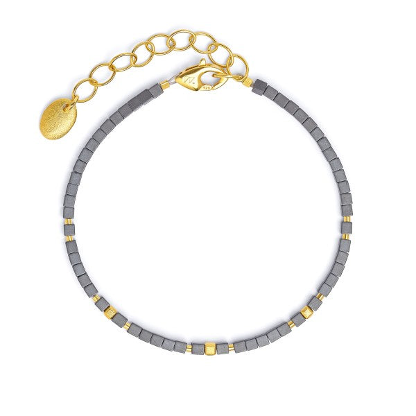 Cusenias Hematite Bracelet-Jewelry-Bernd Wolf-Sorrel Sky Gallery