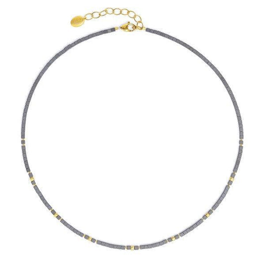 Cusenias Hematite Necklace-Jewelry-Bernd Wolf-Sorrel Sky Gallery