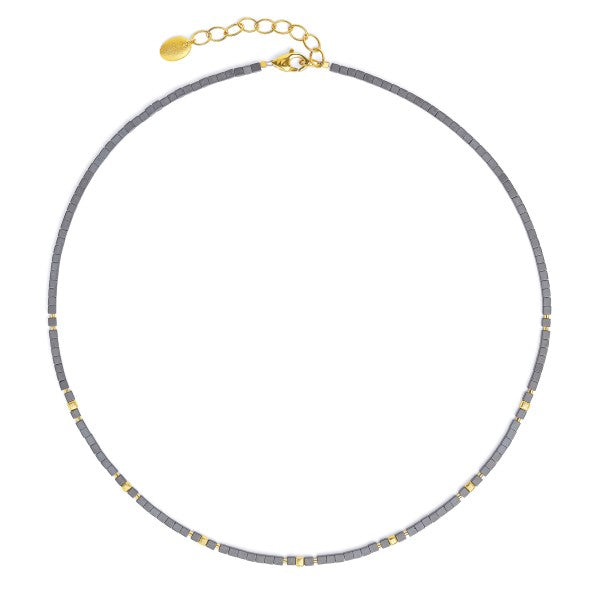 Cusenias Hematite Necklace-Jewelry-Bernd Wolf-Sorrel Sky Gallery