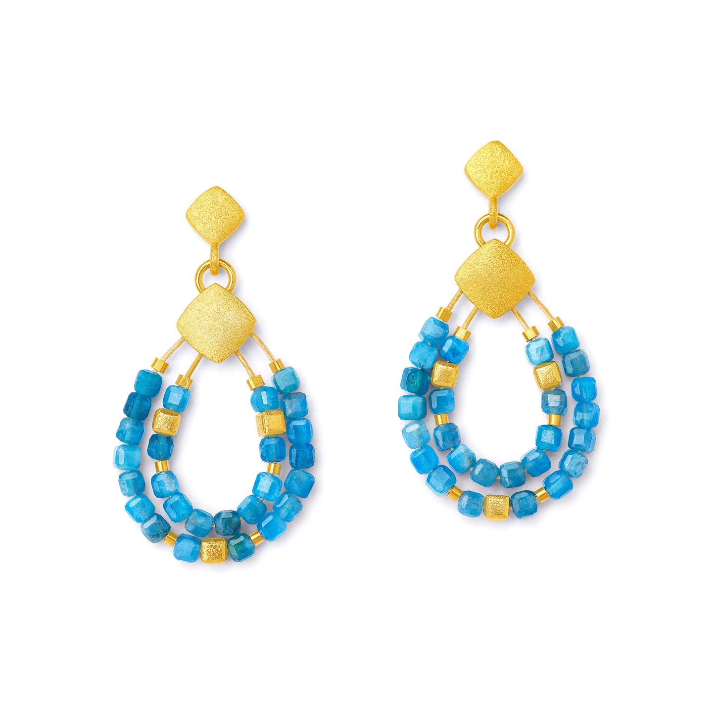 Cuseva Earrings Apatite-Jewelry-Bernd Wolf-Sorrel Sky Gallery