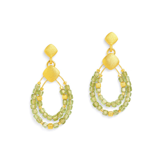 Cuseva Earrings Peridot-Jewelry-Bernd Wolf-Sorrel Sky Gallery