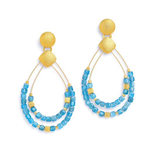 Cusevo Earrings Apatite-Jewelry-Bernd Wolf-Sorrel Sky Gallery