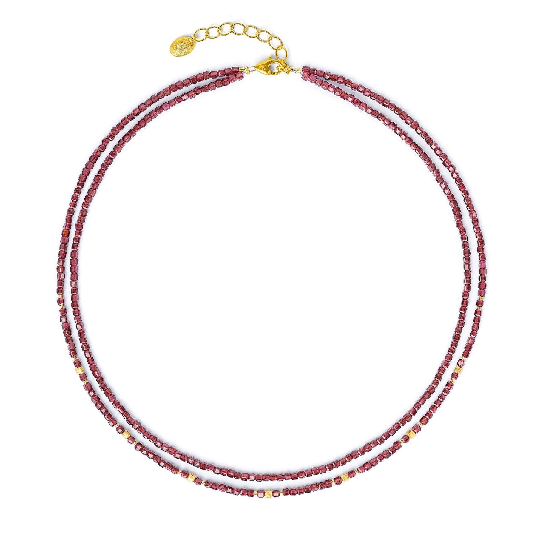 Cusoli necklace Garnet-Jewelry-Bernd Wolf-Sorrel Sky Gallery