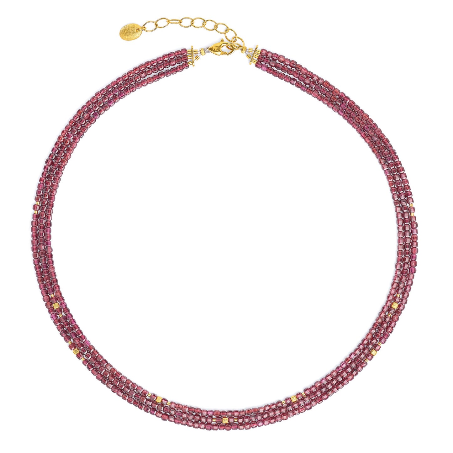 Cutrias necklace Garnet-Jewelry-Bernd Wolf-Sorrel Sky Gallery