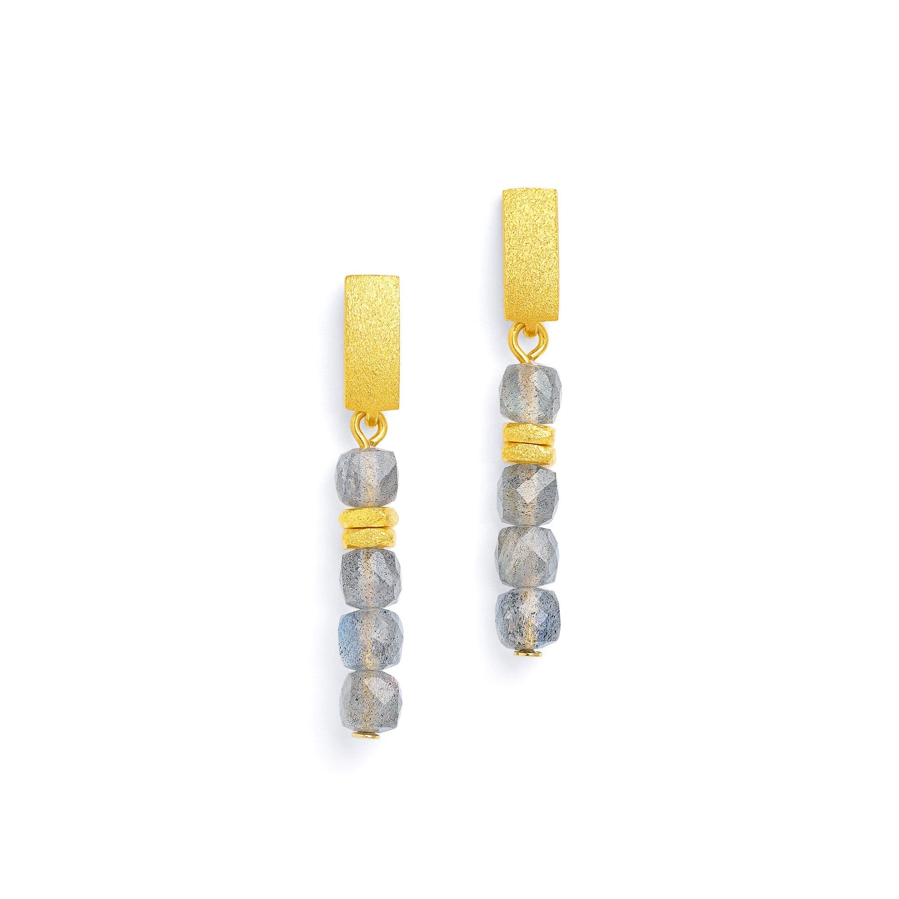 Fabella Earrings Labradorite-Jewelry-Bernd Wolf-Sorrel Sky Gallery
