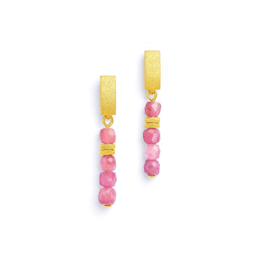 Fabella Earrings Tourmaline-Jewelry-Bernd Wolf-Sorrel Sky Gallery