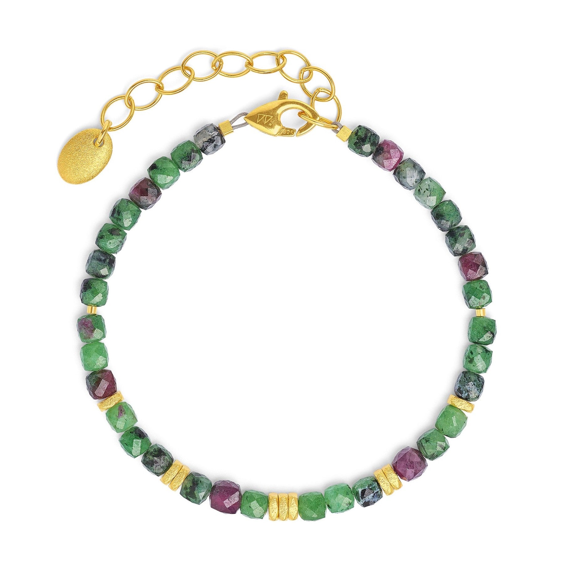 Fabella bracelet Ruby Zoisite-Jewelry-Bernd Wolf-Sorrel Sky Gallery