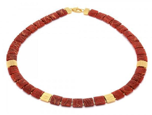 Festival Coral Necklace-Jewelry-Bernd Wolf-Sorrel Sky Gallery