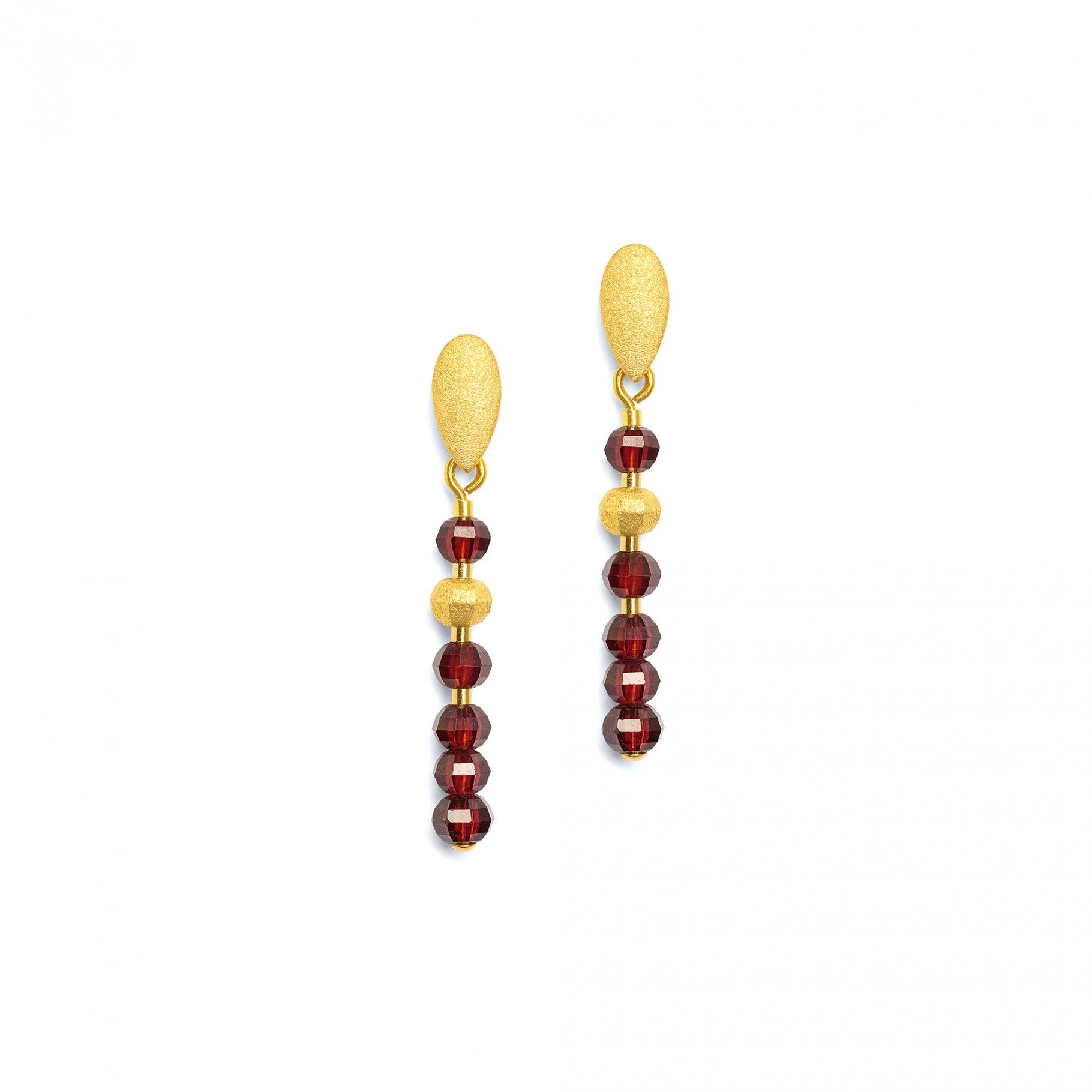 Lampa Earrings Garnet-Jewelry-Bernd Wolf-Sorrel Sky Gallery