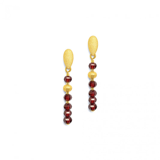 Lampa Earrings Garnet-Jewelry-Bernd Wolf-Sorrel Sky Gallery