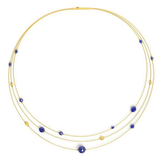 Orbitta Lapis Necklace-Jewelry-Bernd Wolf-Sorrel Sky Gallery