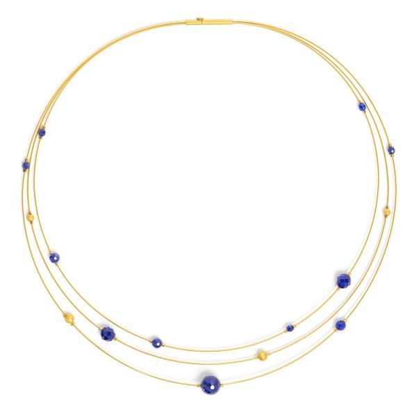 Orbitta Lapis Necklace-Jewelry-Bernd Wolf-Sorrel Sky Gallery