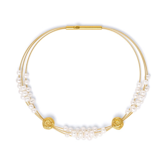 Rosalinde bracelet Freshwater Pearl-Jewelry-Bernd Wolf-Sorrel Sky Gallery