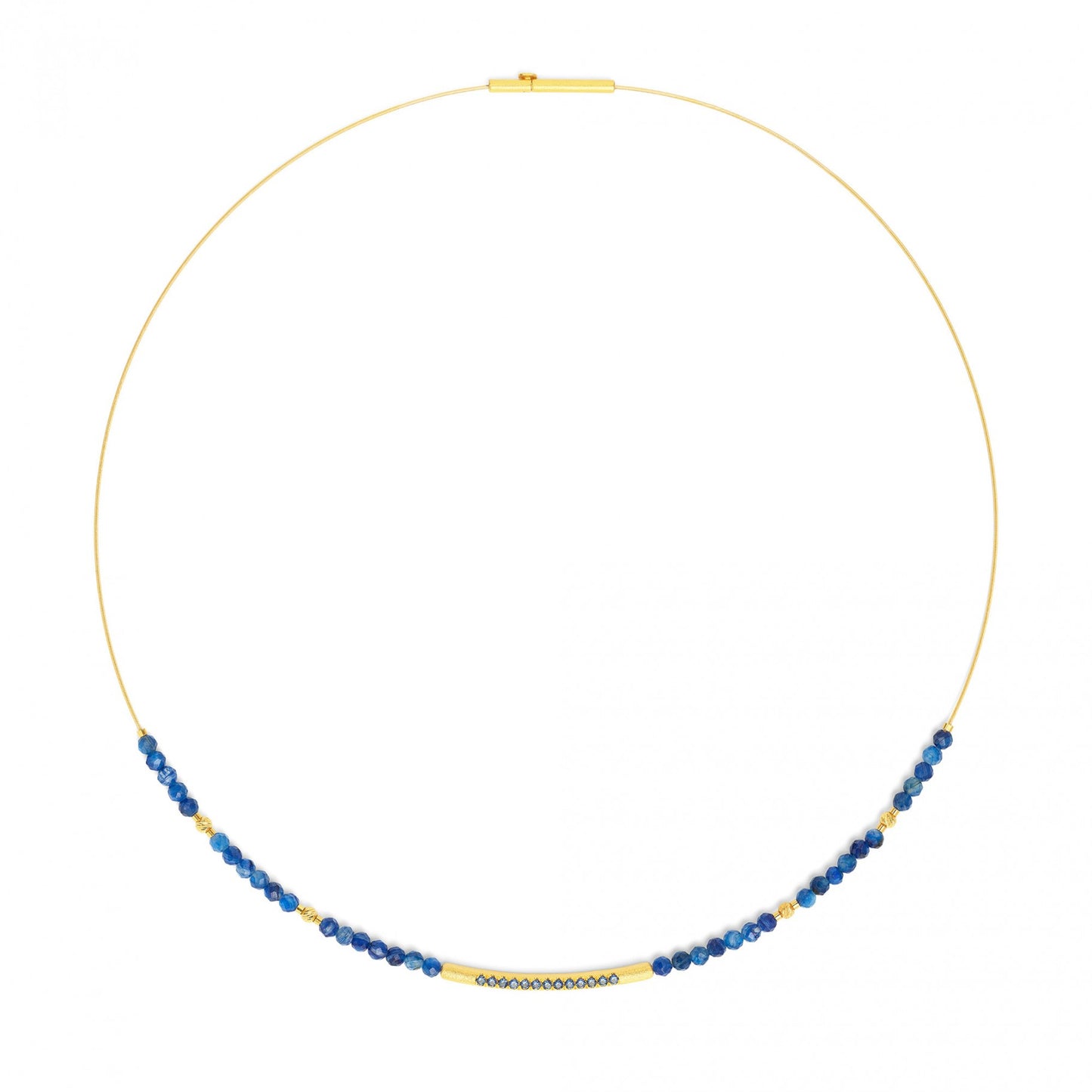 Senbo necklace Kyanite Sapphire-Jewelry-Bernd Wolf-Sorrel Sky Gallery