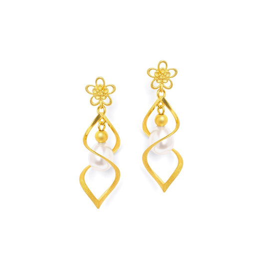 Spiranna Pearl Earrings-Jewelry-Bernd Wolf-Sorrel Sky Gallery