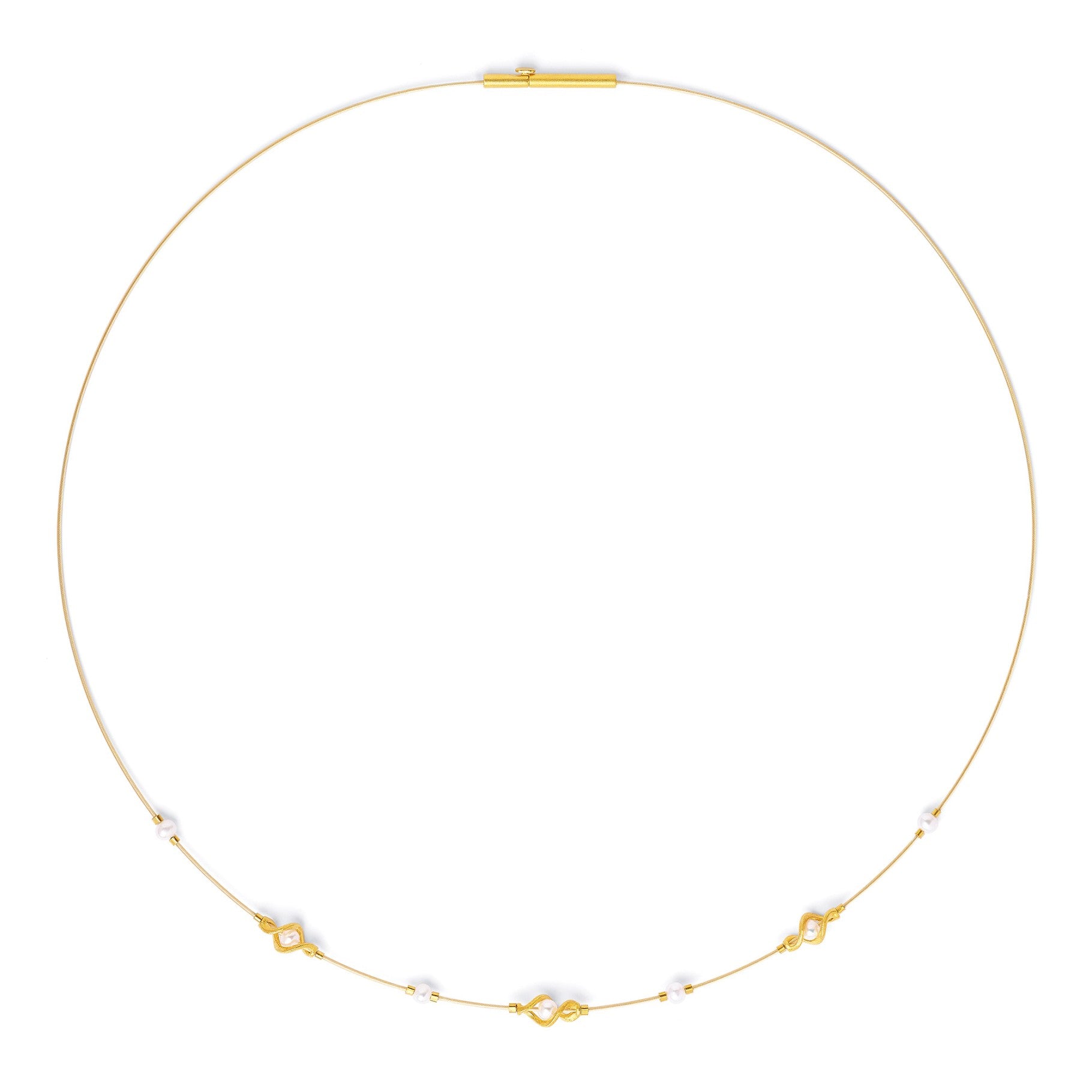 Spirini necklace Freshwater Pearl-Jewelry-Bernd Wolf-Sorrel Sky Gallery