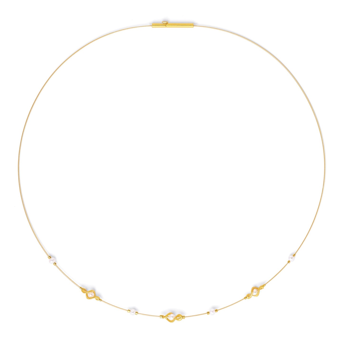 Spirini necklace Freshwater Pearl-Jewelry-Bernd Wolf-Sorrel Sky Gallery