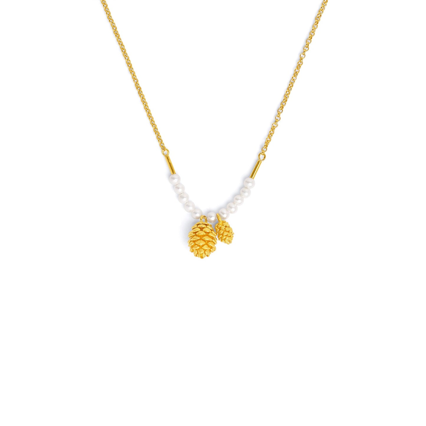 Tannenzapfle necklace Freshwater Pearl-Jewelry-Bernd Wolf-Sorrel Sky Gallery
