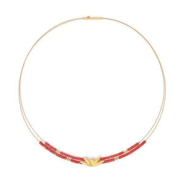 Venesio Red Coral Necklace-Jewelry-Bernd Wolf-Sorrel Sky Gallery