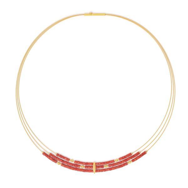 Venizias Red Coral Necklace-Jewelry-Bernd Wolf-Sorrel Sky Gallery