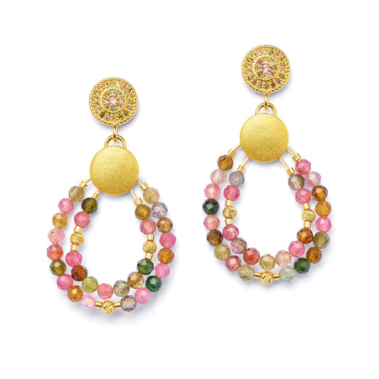 Verinias Earrings Tourmaline-Jewelry-Bernd Wolf-Sorrel Sky Gallery