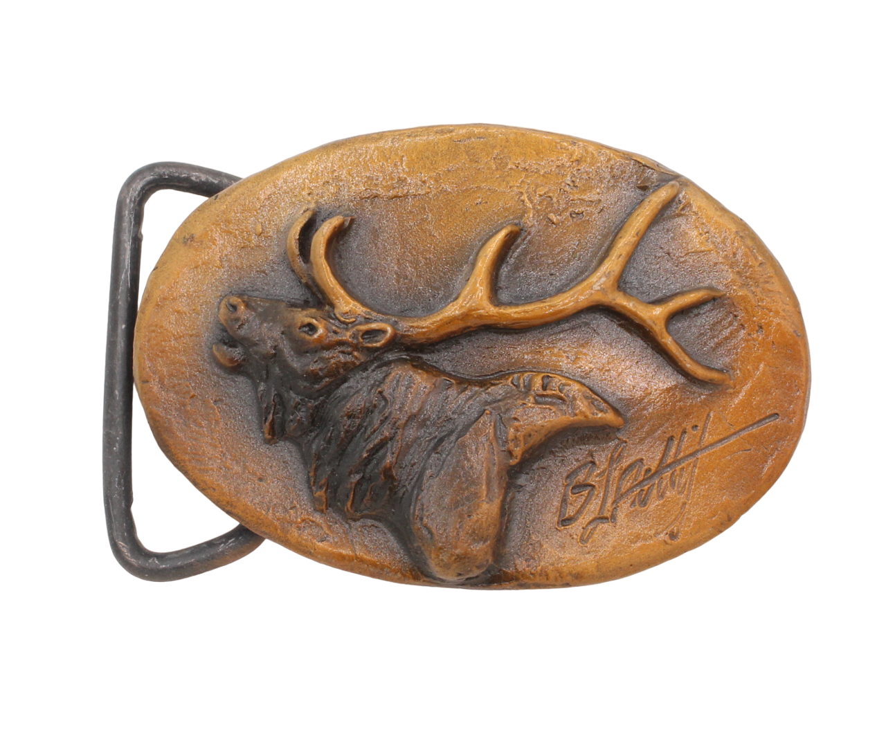 Elk popular spur belt buckle