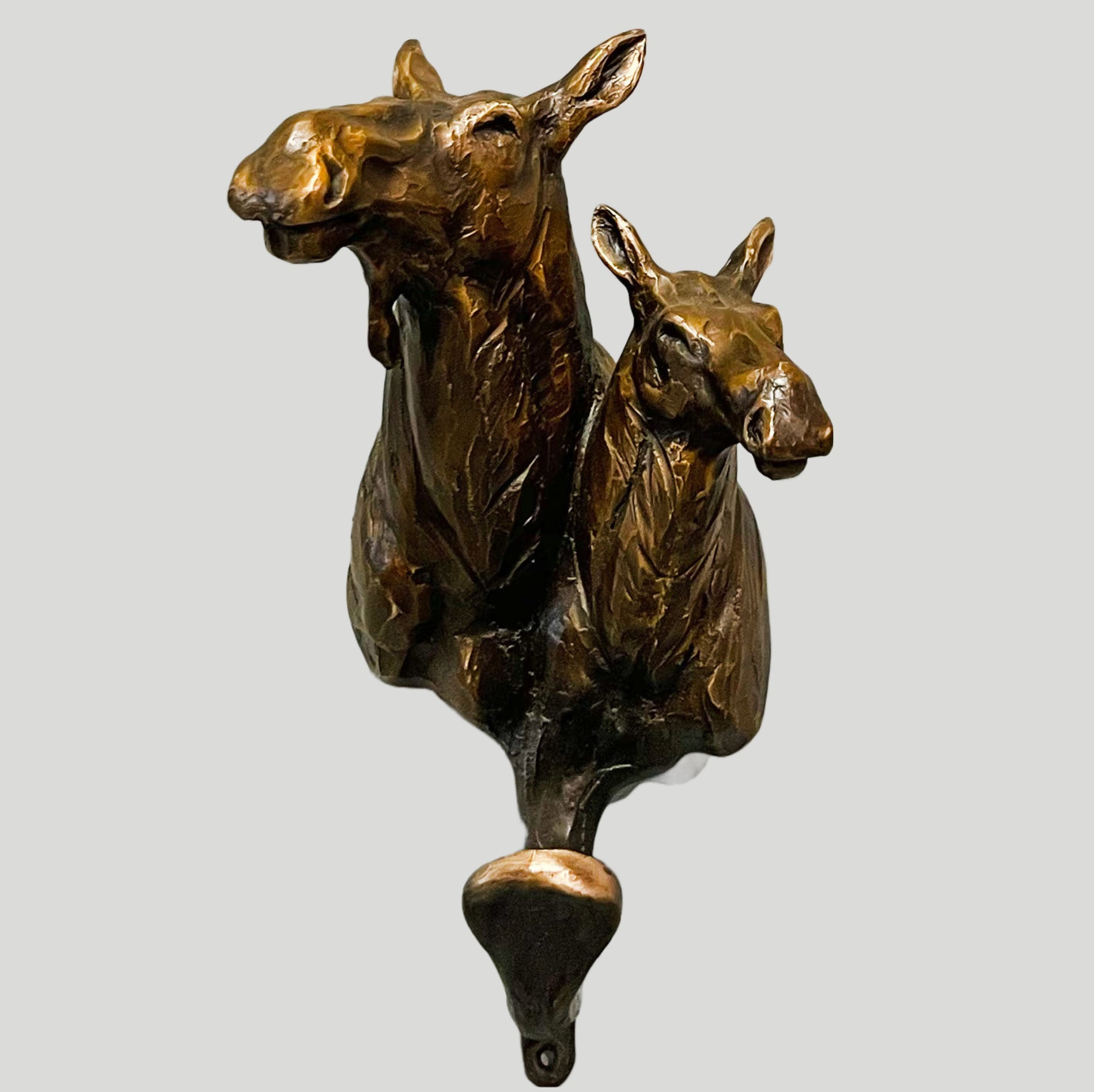 Moose Mama/Calf Coat Rack-Sculpture-Bryce Pettit-Sorrel Sky Gallery