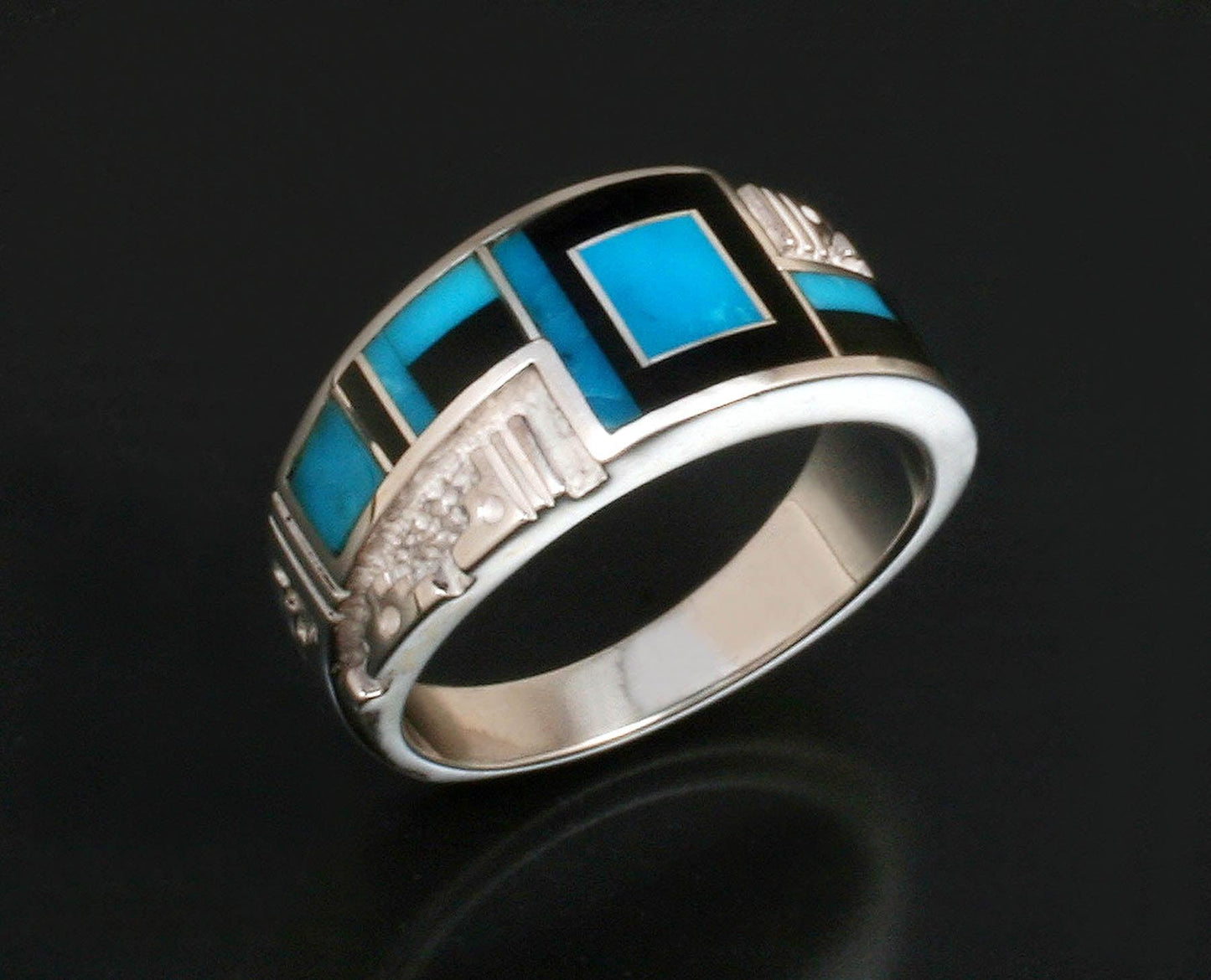 Inlaid Band Ring-Jewelry-Ray Tracey-Sorrel Sky Gallery