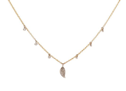 14K Gold Magnolia Necklace-Jewelry-Cherie Dori-Sorrel Sky Gallery