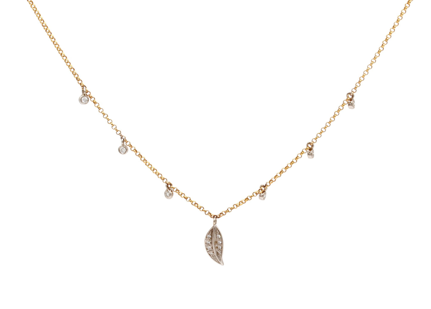 14K Gold Magnolia Necklace-Jewelry-Cherie Dori-Sorrel Sky Gallery
