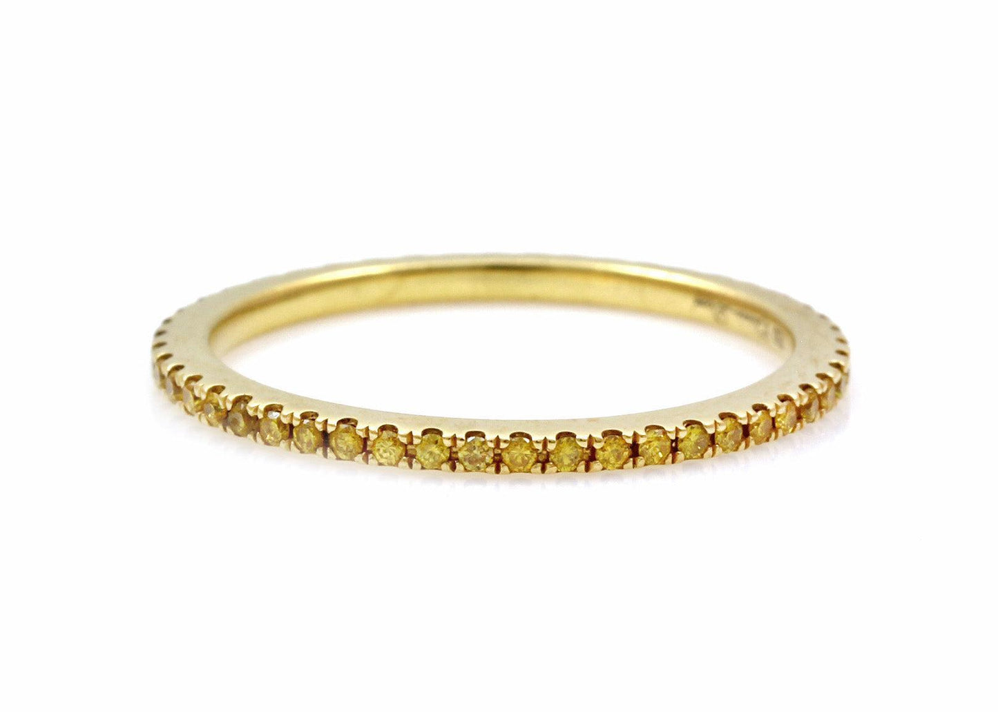 18K Yellow Diamond Eternity Band-Jewelry-Cherie Dori-Sorrel Sky Gallery