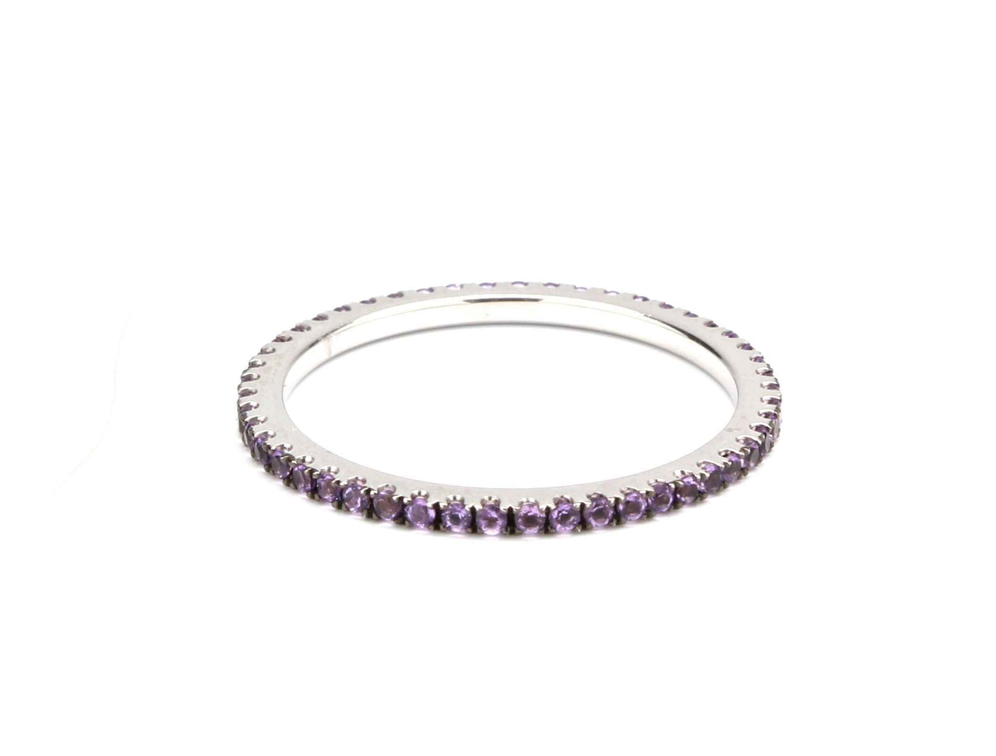 Amethyst Eternity Band-Jewelry-Cherie Dori-Sorrel Sky Gallery