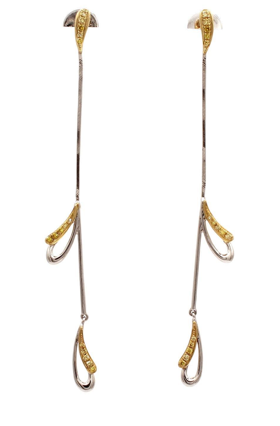 Blossom Two Tone Earrings-Jewelry-Cherie Dori-Sorrel Sky Gallery