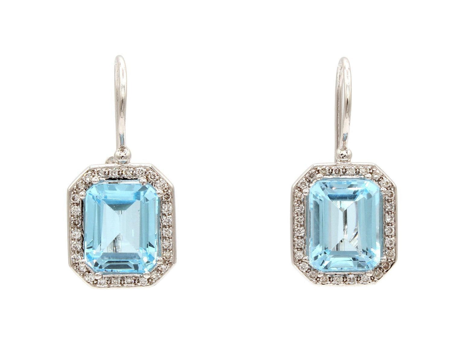 Blue Topaz Rectangular Earrings-Jewelry-Cherie Dori-Sorrel Sky Gallery
