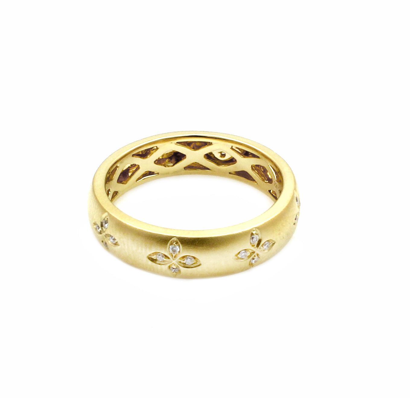 Clover Band Ring-Jewelry-Cherie Dori-Sorrel Sky Gallery