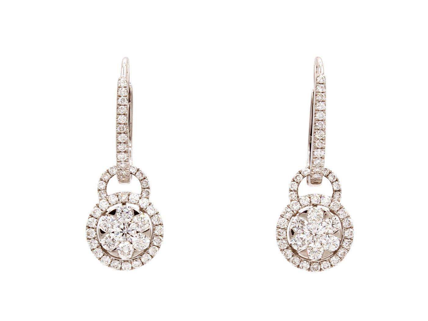 Diamond Charm Earrings-Jewelry-Cherie Dori-Sorrel Sky Gallery