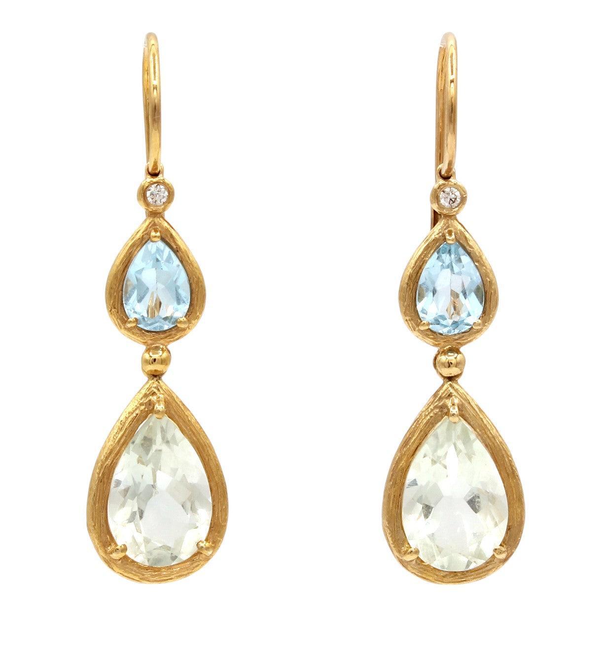 Double Teardrop Earrings-Jewelry-Cherie Dori-Sorrel Sky Gallery