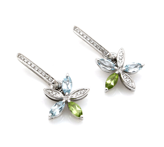 Flower Charm Earrings-Jewelry-Cherie Dori-Sorrel Sky Gallery