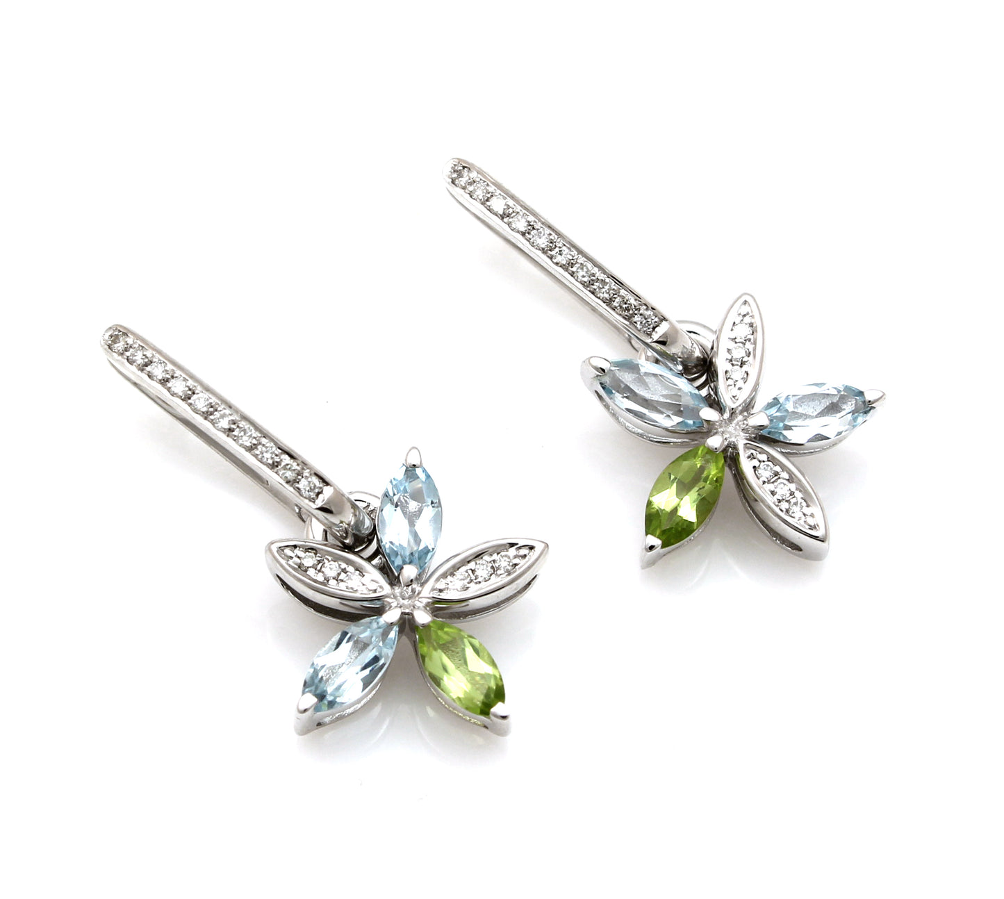 Flower Charm Earrings-Jewelry-Cherie Dori-Sorrel Sky Gallery